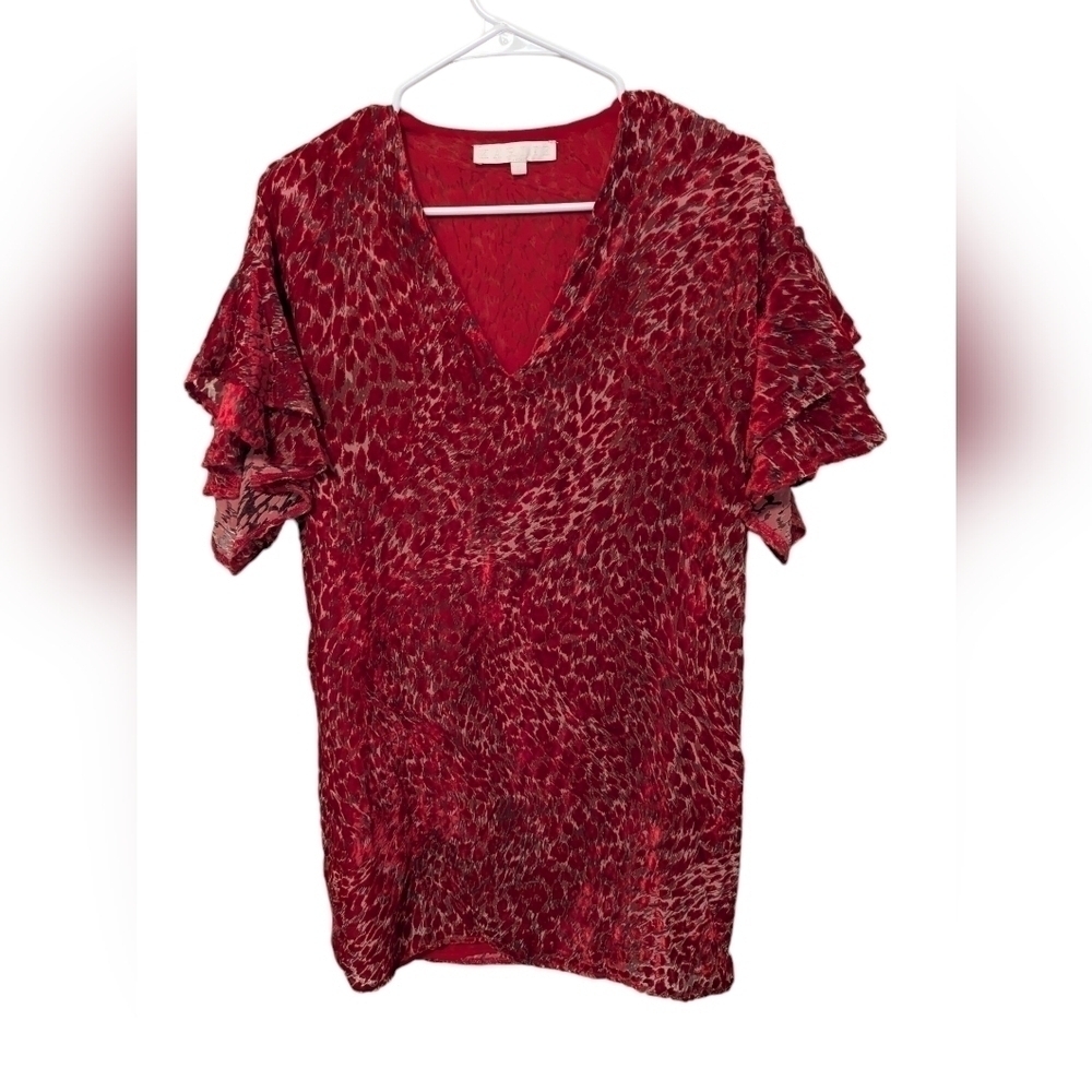 Karlie, crushed velvet over knee dress, size L